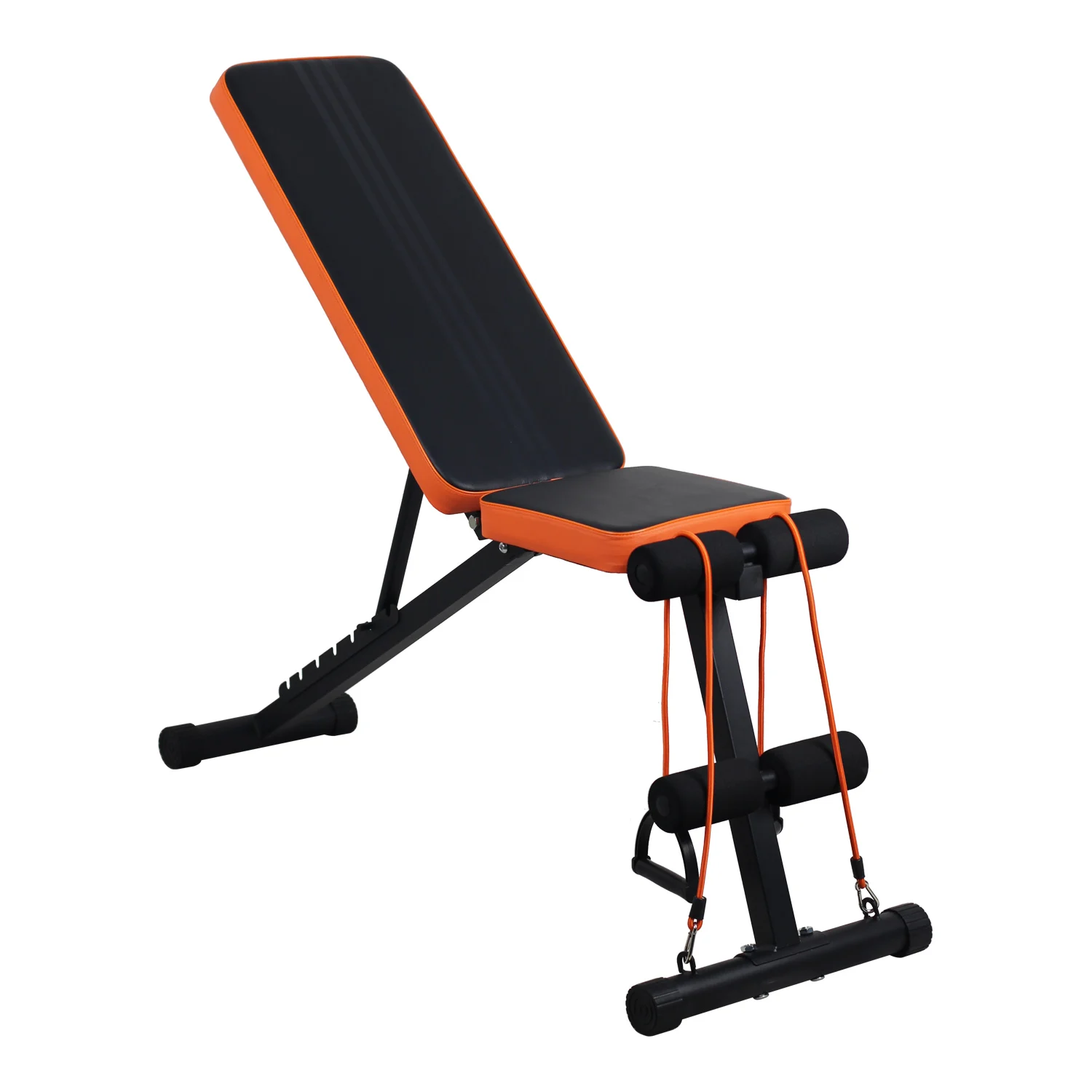Adjustable Sport Workout Bench Portable Home Club Fitness Equipment with Rope Strength Training Foldable Benches Racks