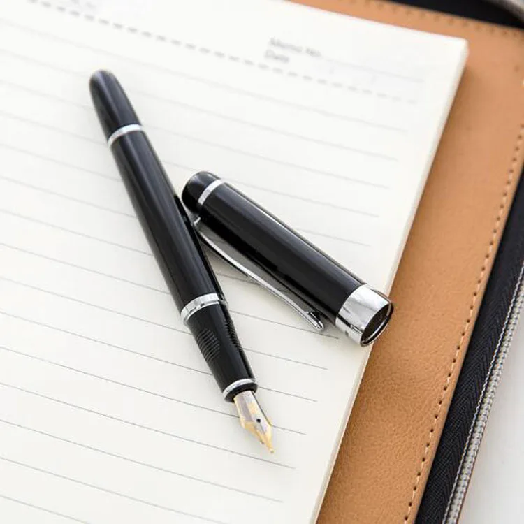 F003  Luxury Metal ink Pen Office & Business Writing Stationery Gifts for Men High End Iridium Point Fountain