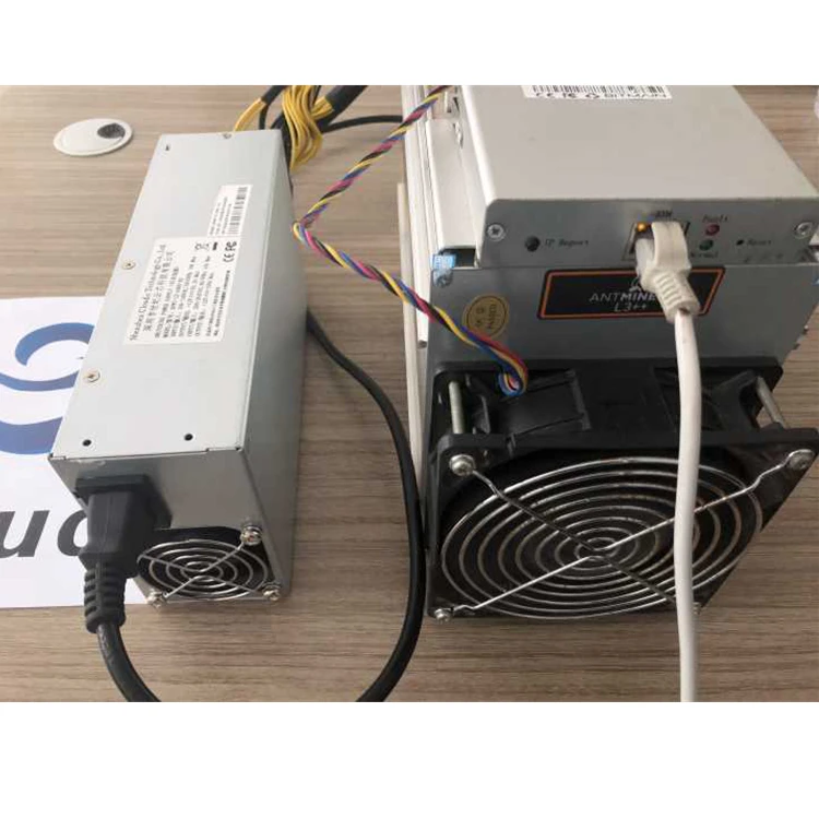Bitmain Used ANTMINER L3+ 504M with psu Scrypt Miner LTC Mining Machine antminer l3++