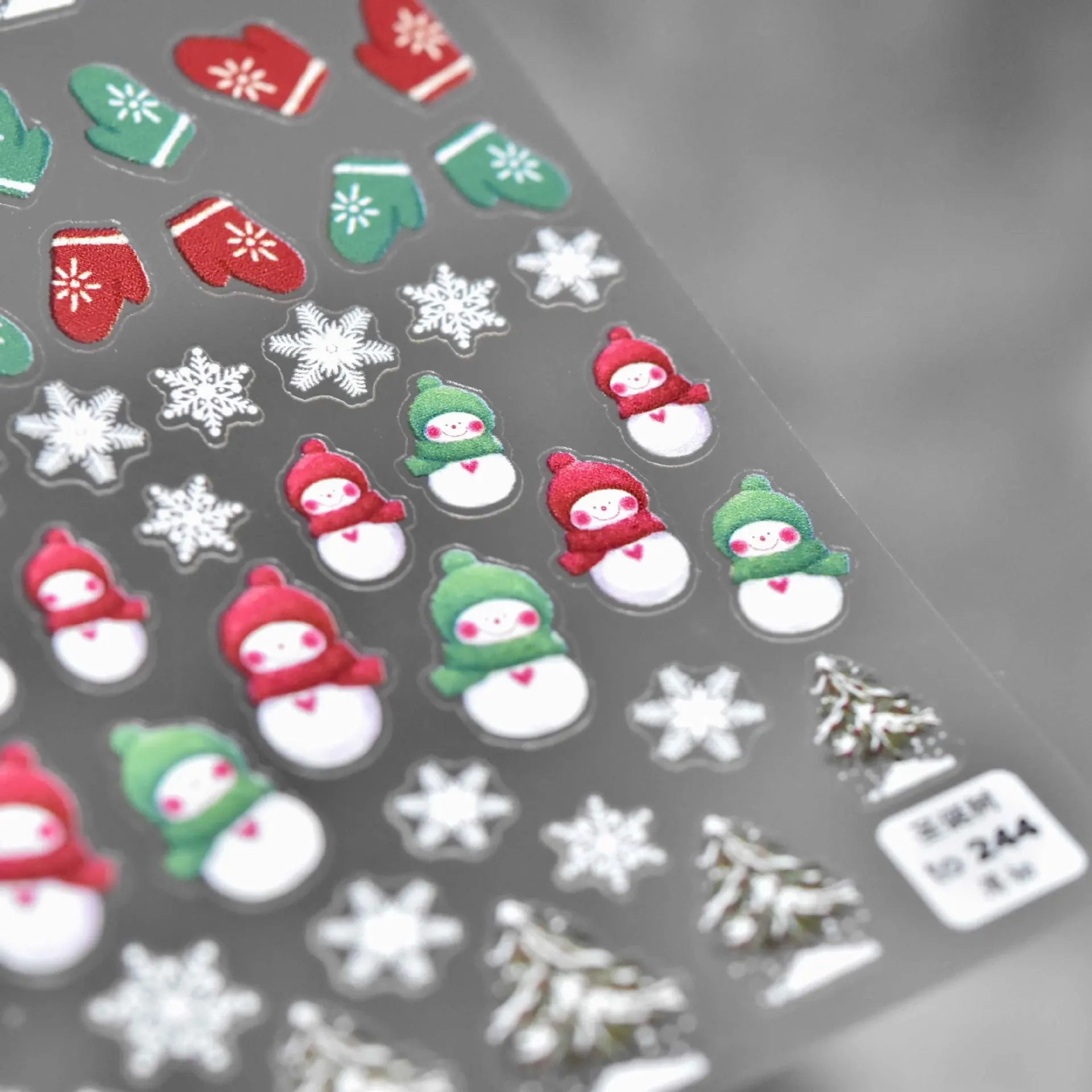 Free Shipping Christmas Relief Nail Decal Fairytale Adhesive Wraps Nail Stickers Decoration Animal Cartoon Nail Art For Girls