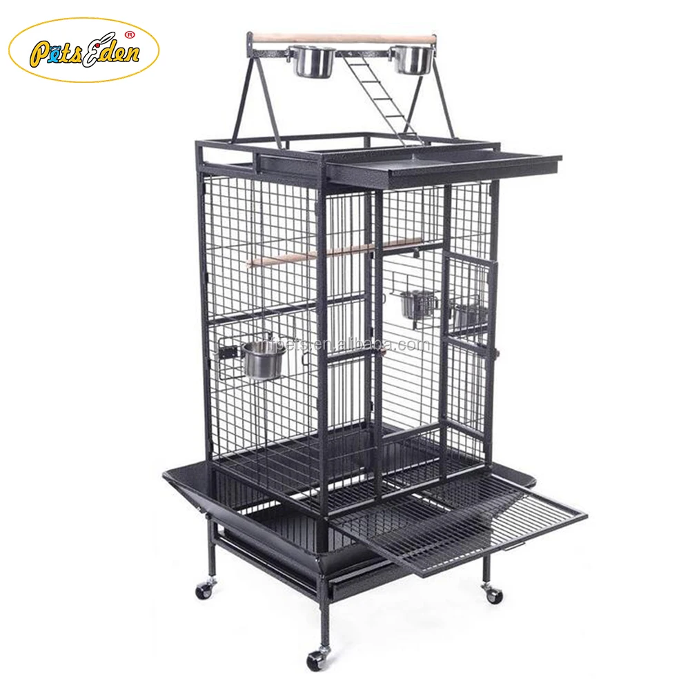 
High Quality Playtop Cheap Strong Metal Large Parrot Cage /Bird Cage African Grey 