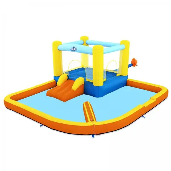 Ready To Ship In Stock ! Beach Bounce Water Park - 3.65m x 3.40m x 1.52m - 53381 Inflatable slide pool