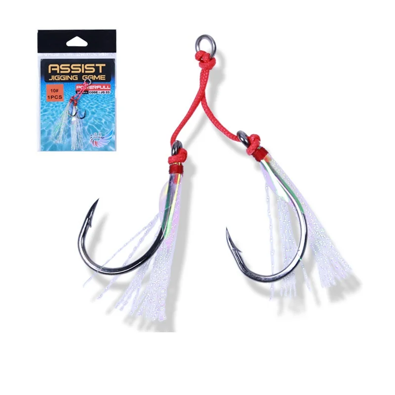 Великолепные Крючки из нержавеющей стали 10 #-18 # приспособление для морской рыбалки с двойным крючком