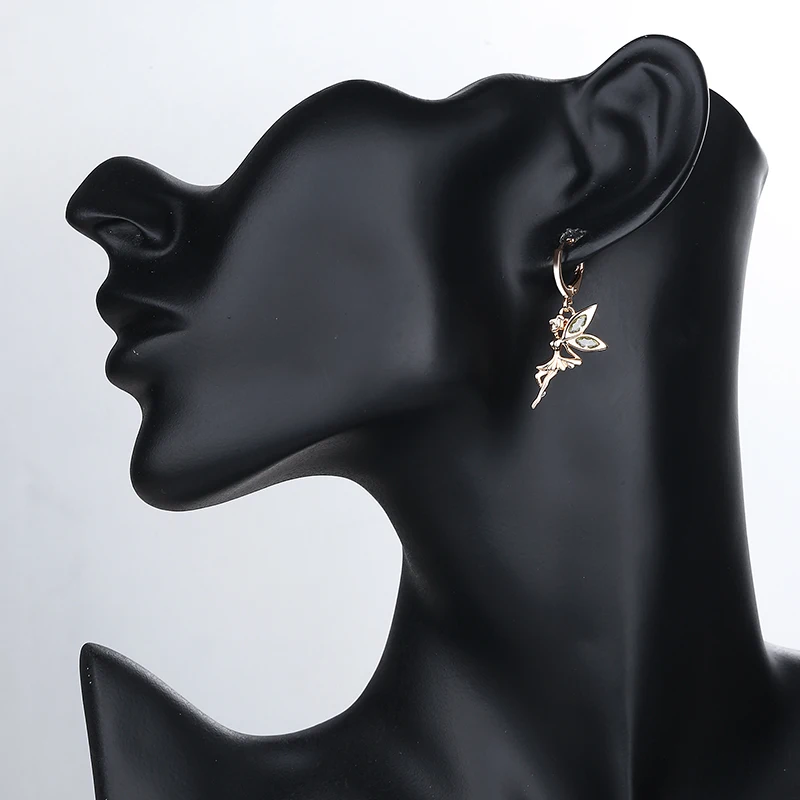 Jewelry By The Dozen Fairy Tale Angle Tinkerbell Princess Necklace And Earring Sets Brass Jewelry For Girls