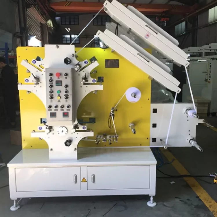 Hot Sale Automatic Flexographic Polyester Satin Ribbon Label Printing Machine Fabric Label Printer for Garment