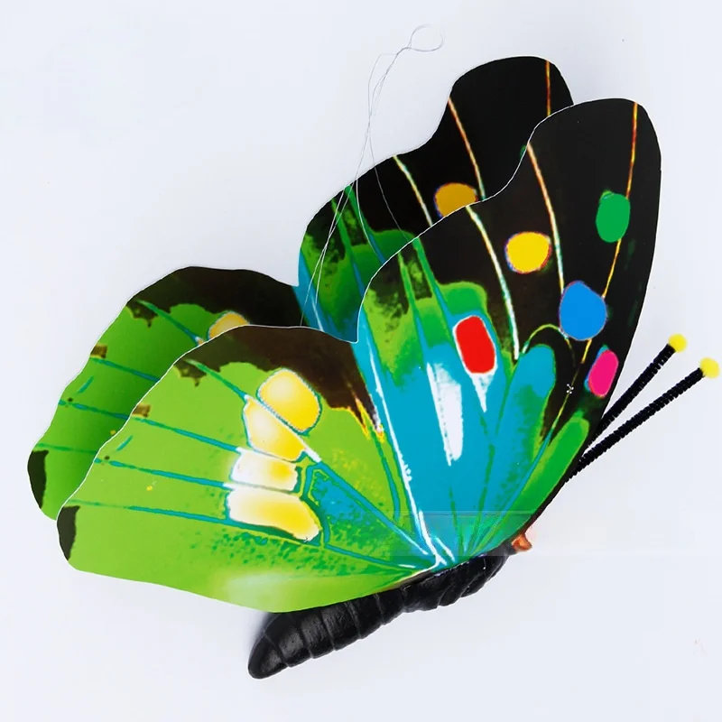 60cm 80cm 100cm 120cm 2m 3ft 4ft 5ft 6ft 8ft 10ft Shopping mall giant artificial hanging large LED flying butterfly decoration