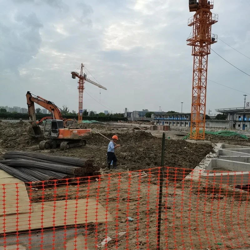 Наружное пластиковое защитное сетчатое ограждение HDPE для дорожного строительного
