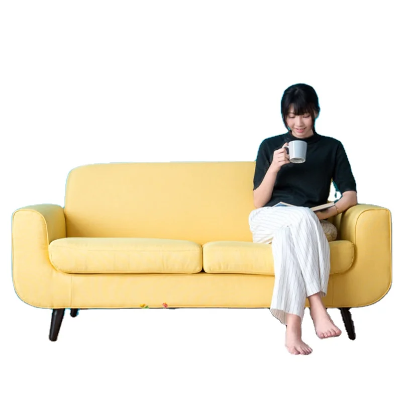 
 Матерчатый диван в скандинавском стиле, простой диван для гостиной, двойной японский диван, прямые продажи от производителя, маленький семейный диван  