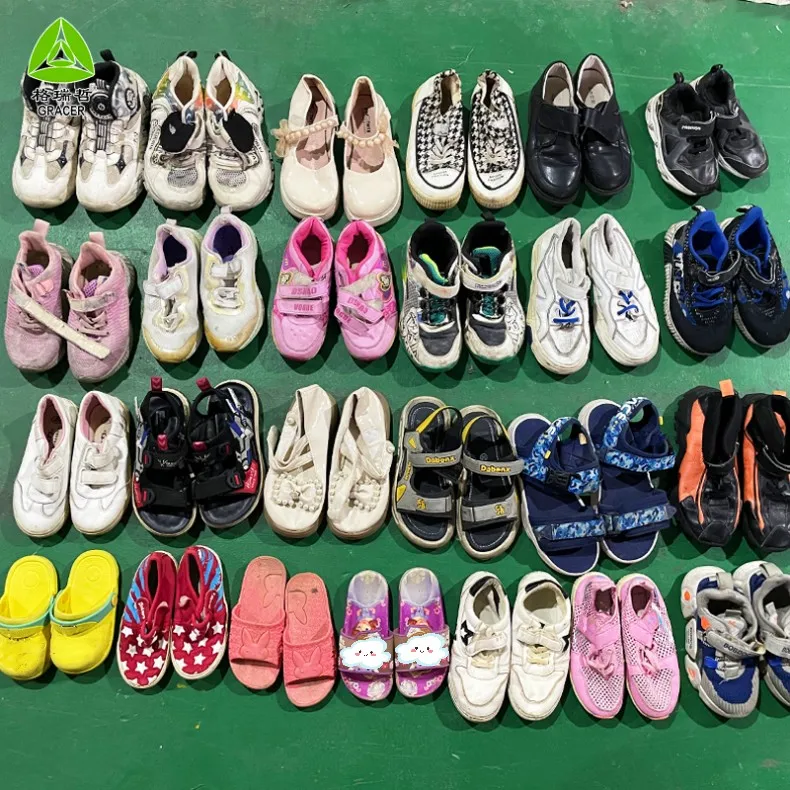Hot sales Africa kids children second hand shoes stock used shoes bales for boy girls