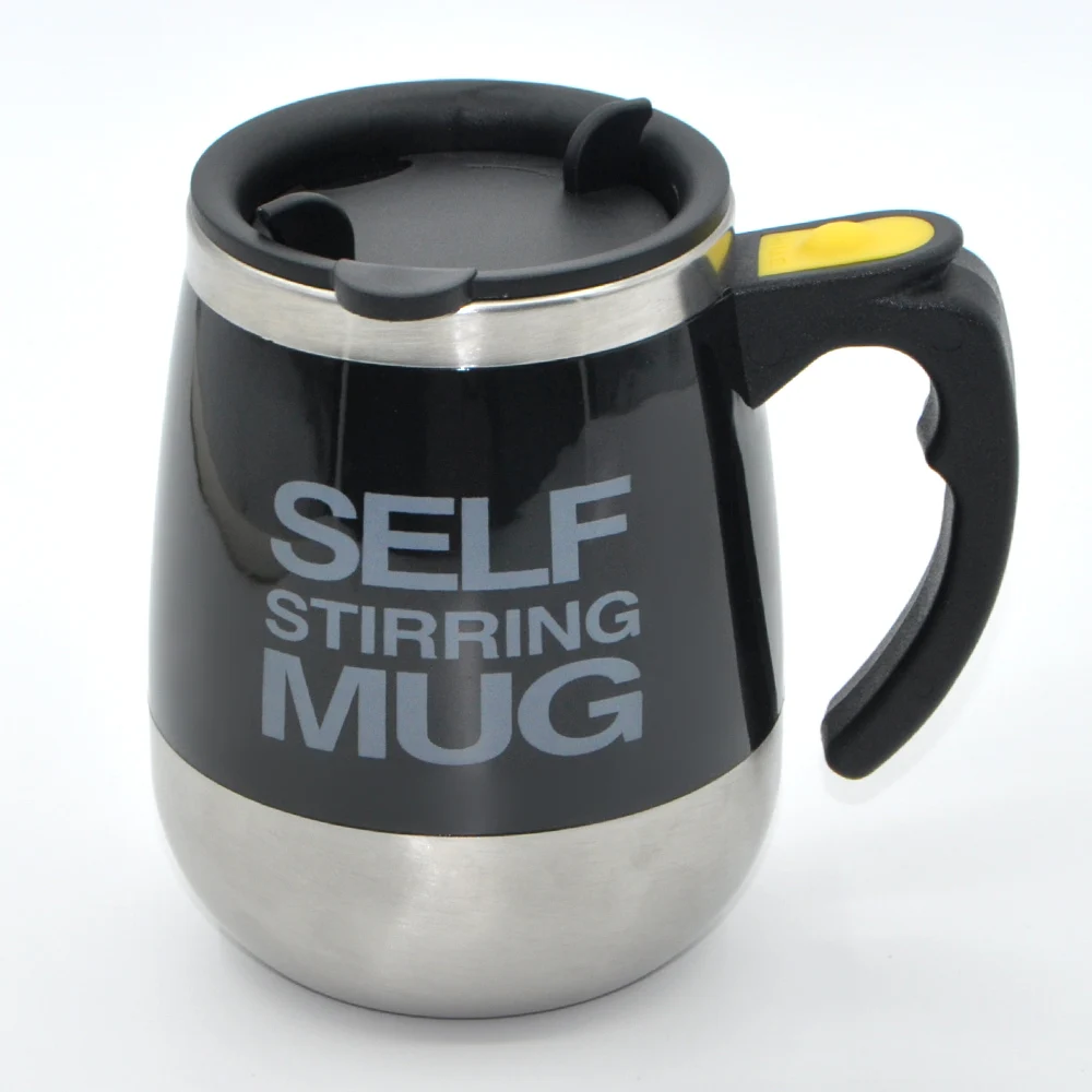 wholesale electric automatic magnetic travel coffee self stirring mug cup thermal stainless steel insulated for gifts