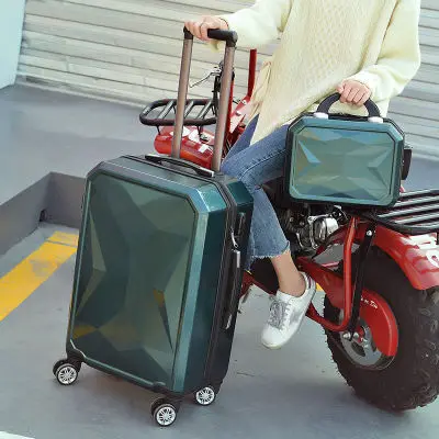 
Premium polycarbonate ABS+PC plastic 10'+20' trolley luggage sets suitcase for travel 