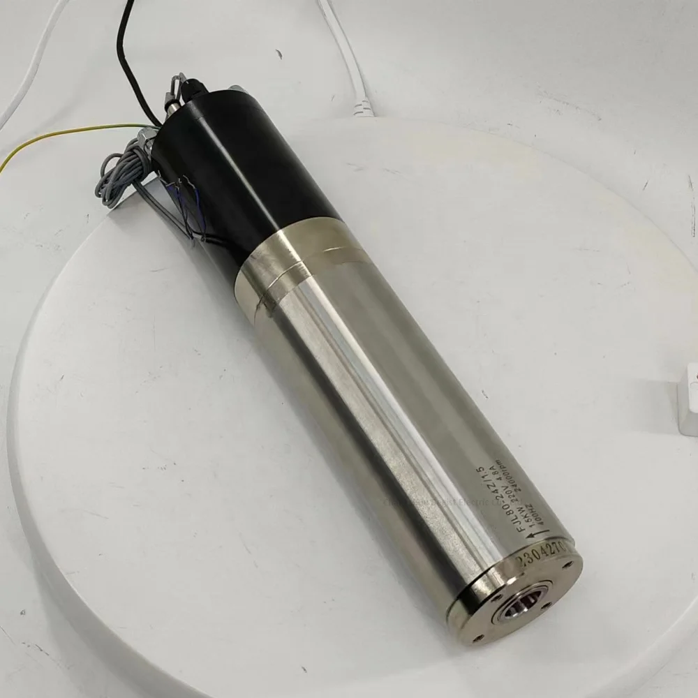 ATC 1.5kw Spindle 2.2KW ISO20 Holder Water Cooled Automatic Tool Spindle 24000rpm with inverter