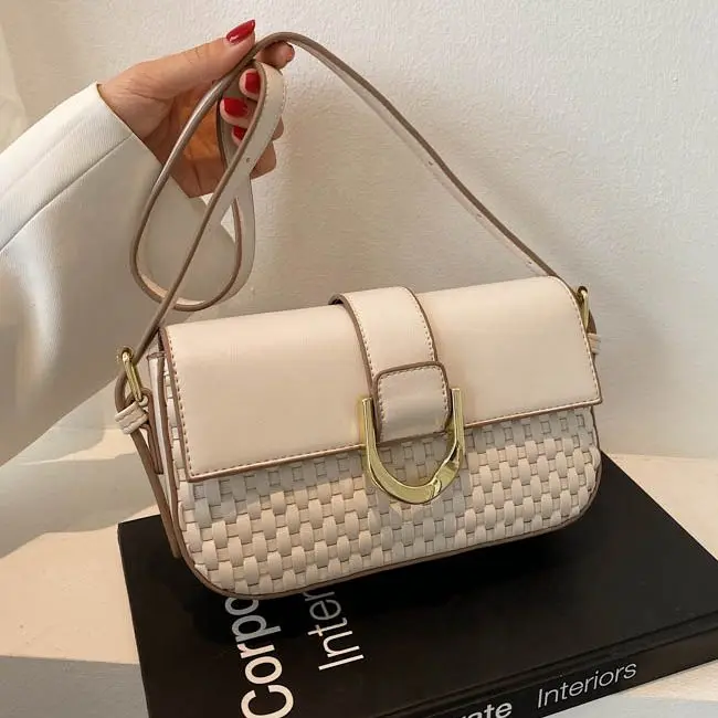 Manufacturing industry  woman handbag bandit irregular half-month underarm handbag
