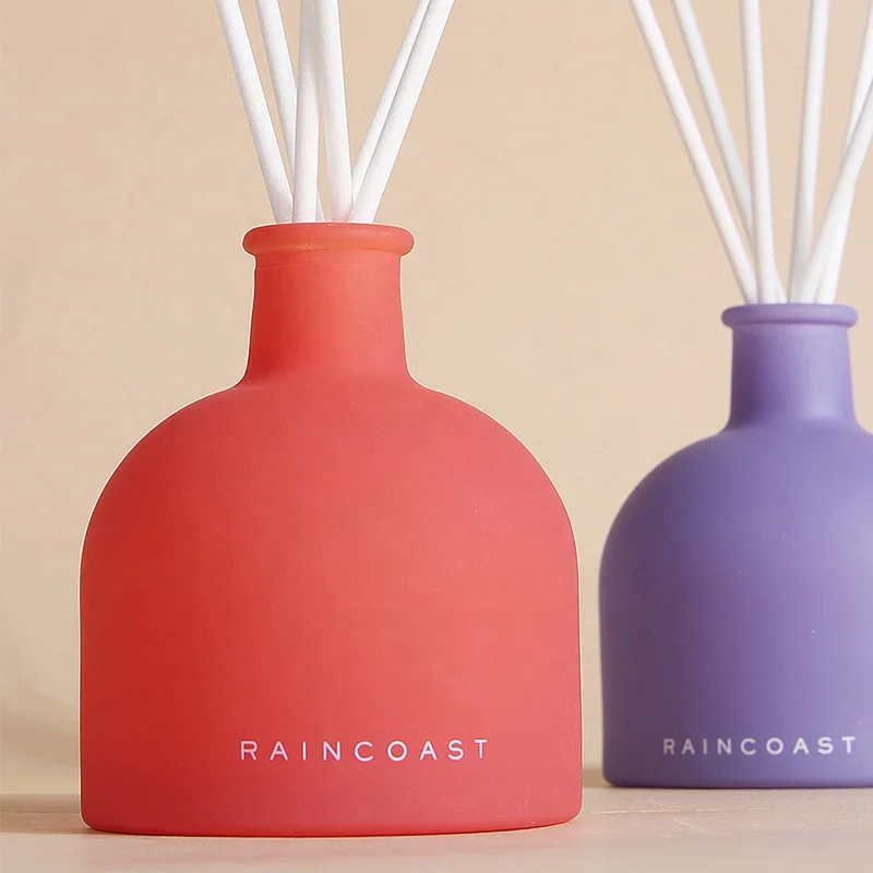 Аромадиффузор RAINCOAST, 70 мл, конфетного цвета, индивидуальный, Матовый круглый стеклянный роскошный аромадиффузор