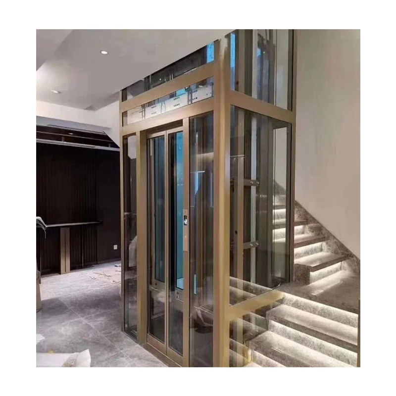 Premium Home Elevator with Traction System for Multi-Level Houses villa elevator