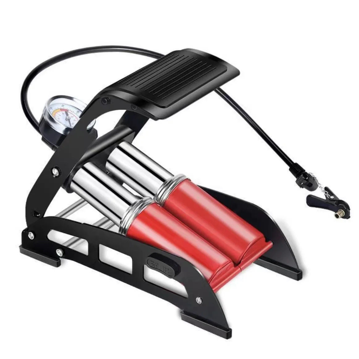 High Pressure Double tube Vehicle mounted Double cylinder Electric Air Pump Dalishen Foot Stepping on Air Pump