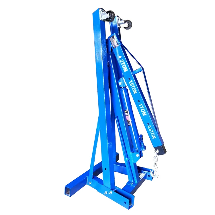High Quality Small Lifting Engine Lifter Crane Hoist 2 Ton 2000KG Foldable Portable Shop Floor Crane
