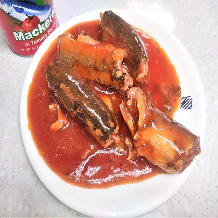 Canned jack Mackerel in tomato sauce in can to Chile