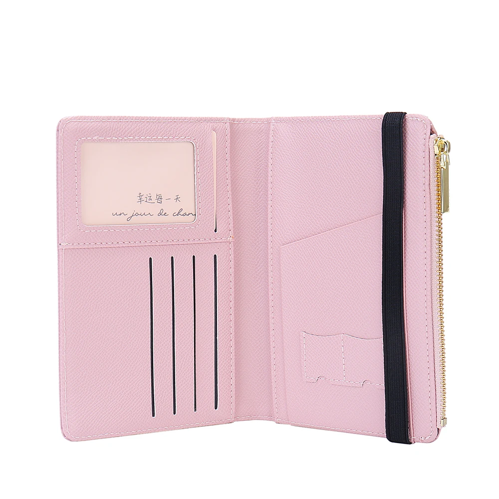 Australian Booklet Etui Passport Protection Avec Fermeture Eclair Rfid-Blocking Eco Friendly Leather Passport Holder Italien