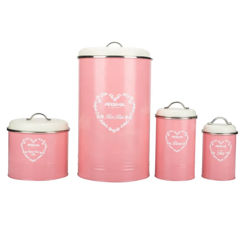 Cylinder Pasta Canister Metal Home Kitchen Spaghetti Canister Pasta Container
