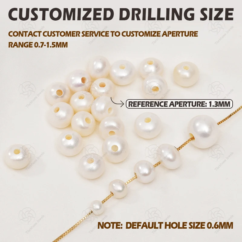 Natural Loose Freshwater Pearls round Shape for Jewelry Use Bulk Wholesale Loose Fresh Water Pearls Loose Pearl Wholesale