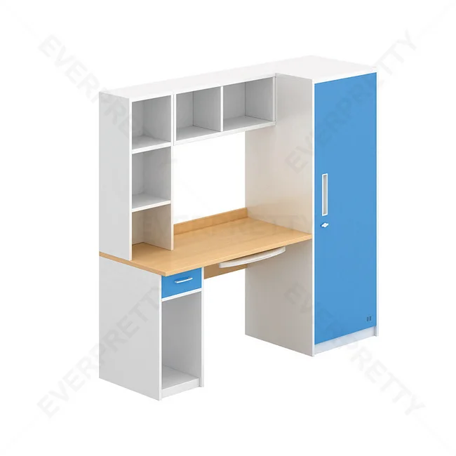 School Dormitory Furniture Student Adult Dormitory Iron Steel Metal Bunk Loft Bed Computer Table and Storage Wardrobe