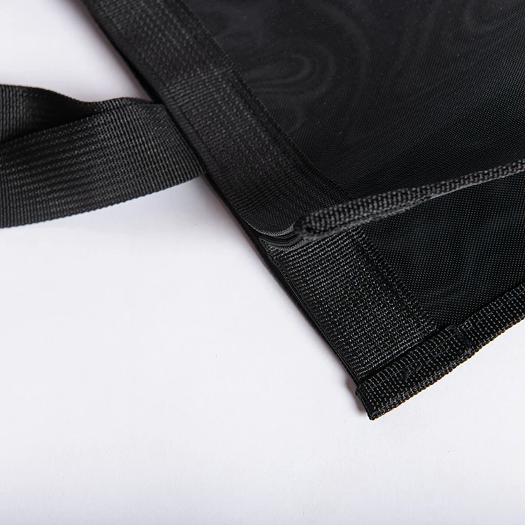 Hot selling customized design clear see through mesh tote shopping bag