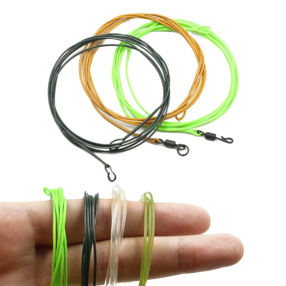 New carp sinking fluorocarbon fishing poly leader Smooth Wire Line