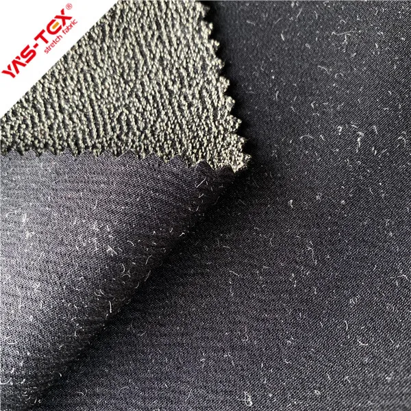 Jacket Fashion Wear Resist Garments 280gsm 76% Nylon 20% Aramid Fiber 4%Spandex  Nylon Knitted  Stretch Spandex Costume Fabric