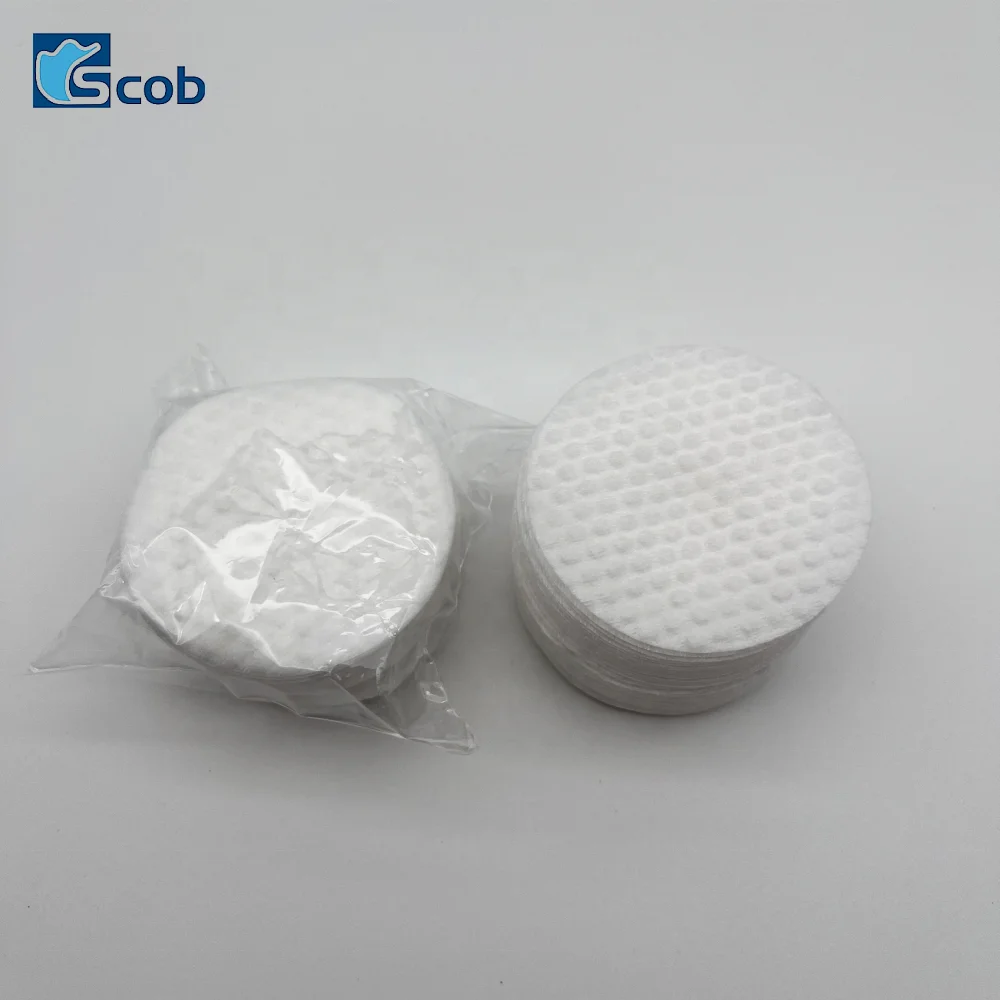 Economic spunlace nonwoven 5.8cm diameter round wipes