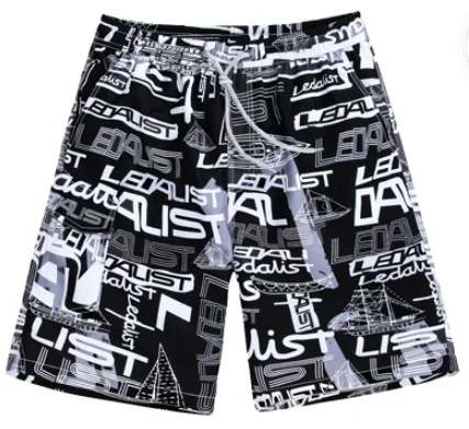 Custom Fashion Cheap 100%Polyester Nylon Printed Mens Swimming Beach Shorts