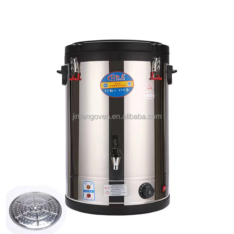 Stainless Steel Commercial Water Boiler Electric Hot Water Boiler Milk Tea Coffee Drinking Bucket Dispenser