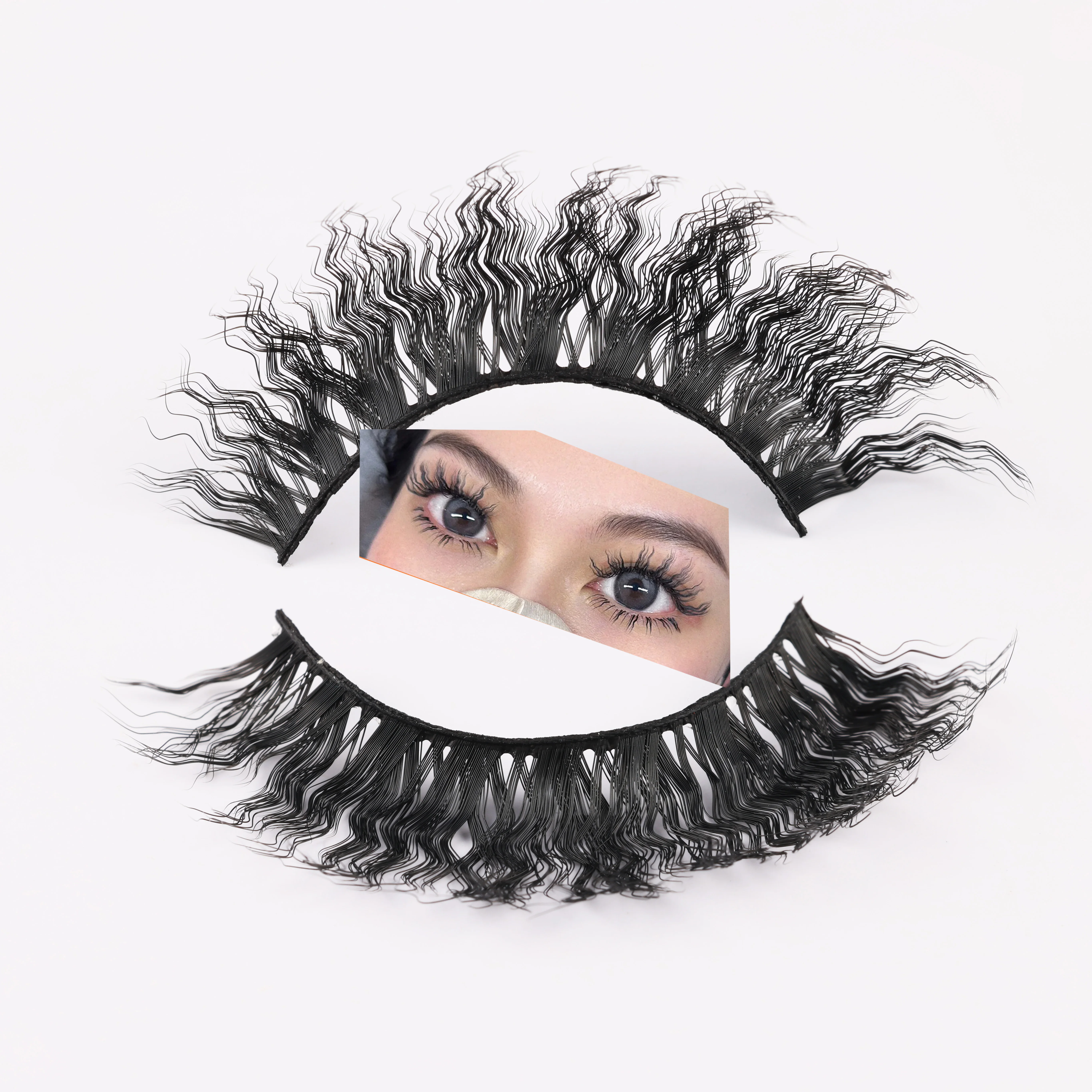 New arrival baby wavy lashes wholesale wool roll curled false eyelashes private label natural eyelash strips mink bulk wholesale