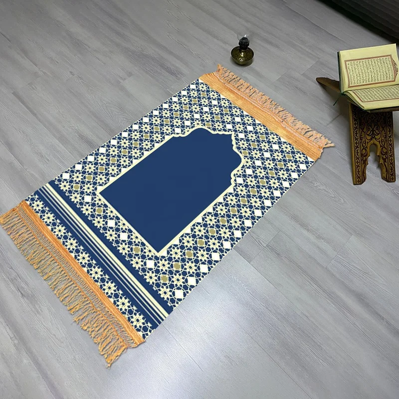 Prayer Mat Printed Design Rug Carpet 3d Printing Prayer Rug Poly Bags Prayer Mat for Muslim Rectangle Formaldehyde SUNRISE AZO
