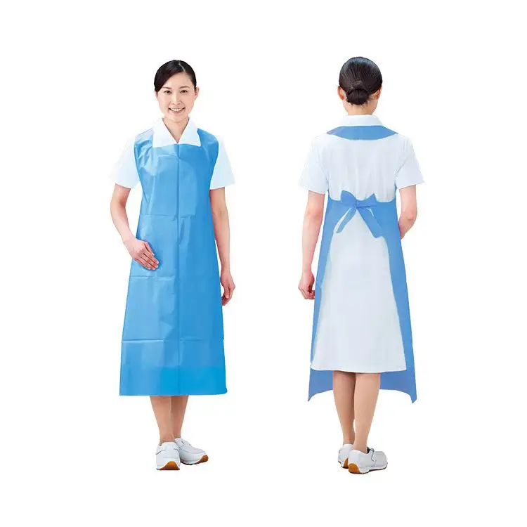 Новые дешевые одноразовые бумажные фартуки oem полиэтиленовые водонепроницаемые Полиэтиленовые Фартуки PE