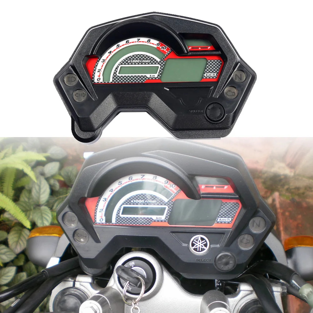 LCD Digital Universal Speedometer Motorcycle Instrument  Odometer Meter For fz16 FZ16 Motorbike Dashboard