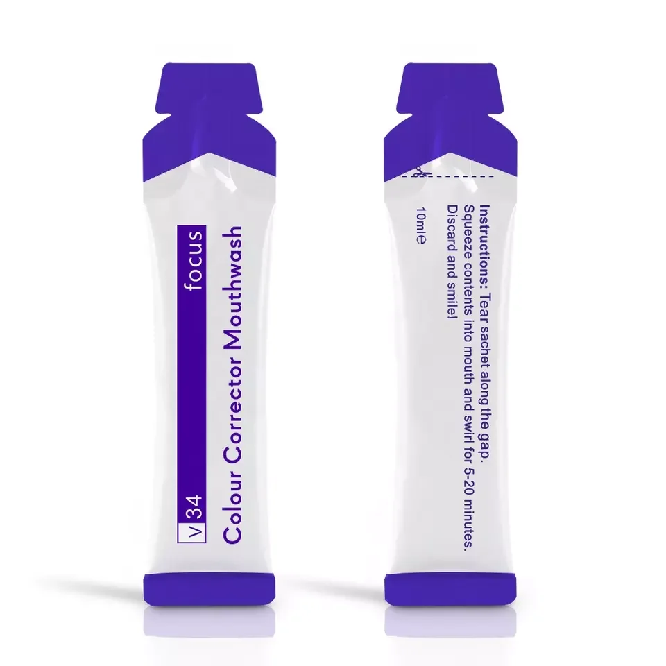 OEM ODM Privare Label Purple V34 Colour Corrector Travel Size Mouthwash