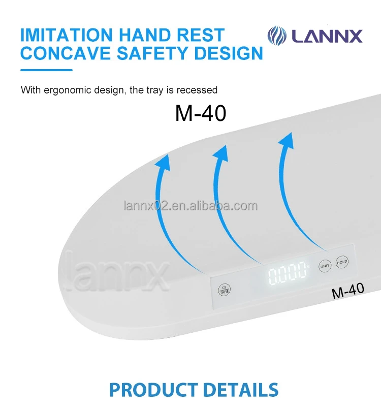 LANNX M-40 Factory new design Weight Scale Baby digital With Build-in Measuring Tape portable high-precision baby weight scale