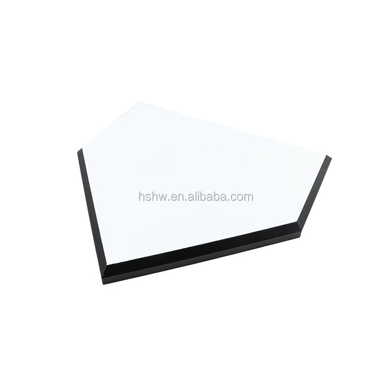 Blank Home Plate Wood Photo Boards Wooden Award Crafts Baseball MDF White Sublimation Memorial Photo Plaque