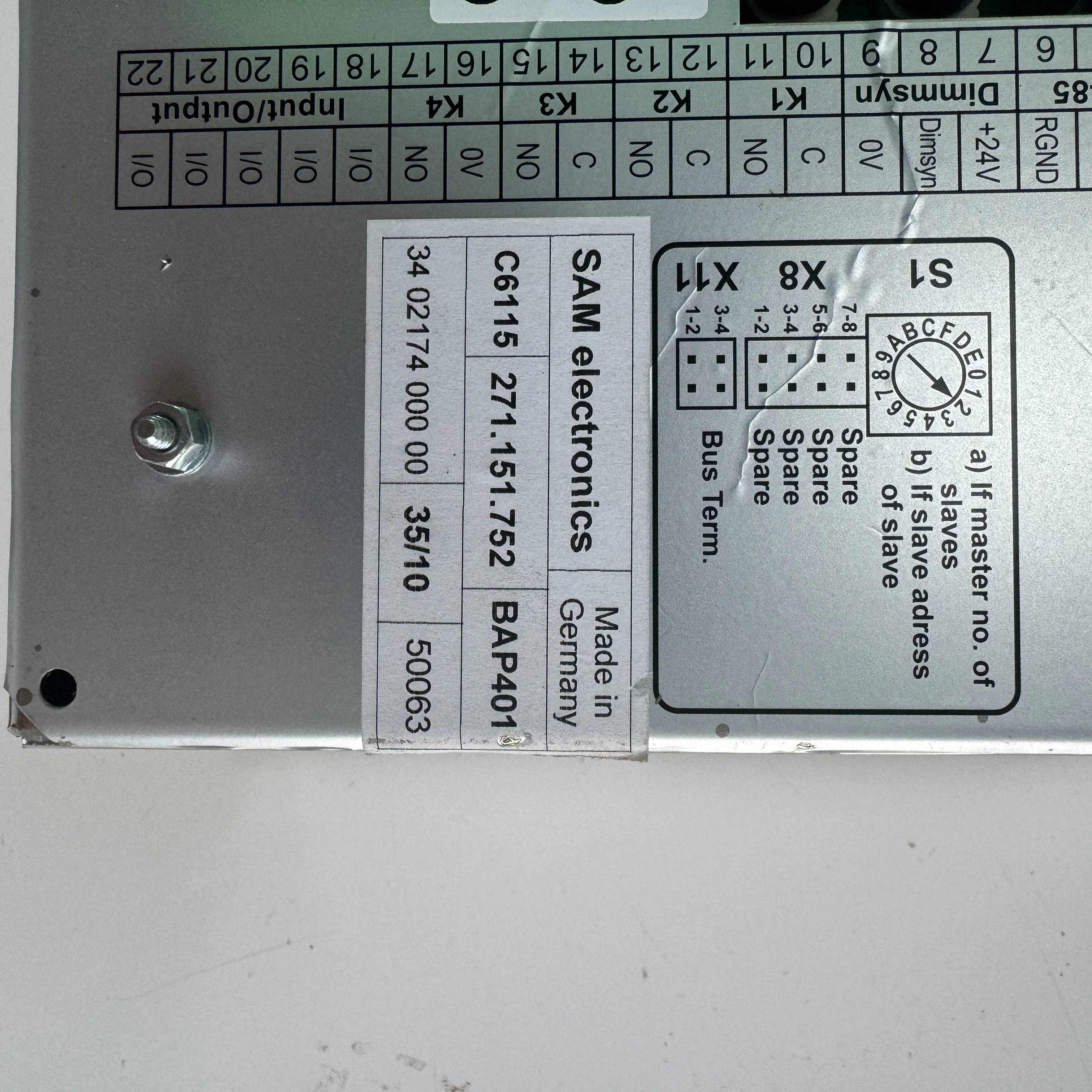 SAM electronics BAP 401 MODULE C6115