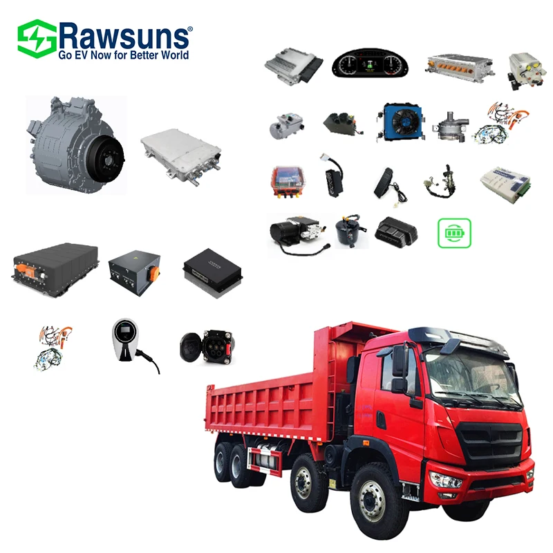 Rawsuns RDD730 Electric Engine For Car 60-100kw Electric Motor EV Conversion Kit 3.5t Light Truck Kit Conversion Auto Electrico