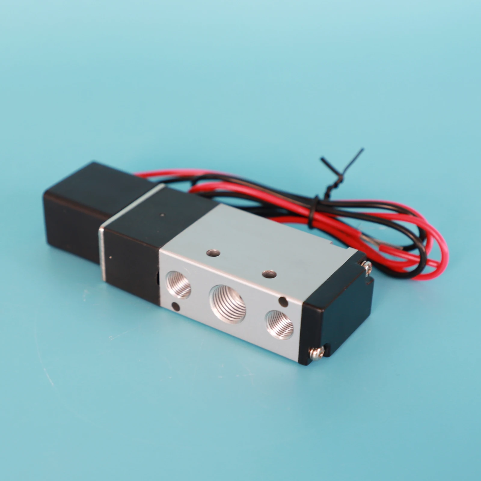 NPT BSP G AC DC 24v 110v 220v 380v  air Push connectors Leading wire 12v 1/4 single 5 way solenoid pneumatic valve