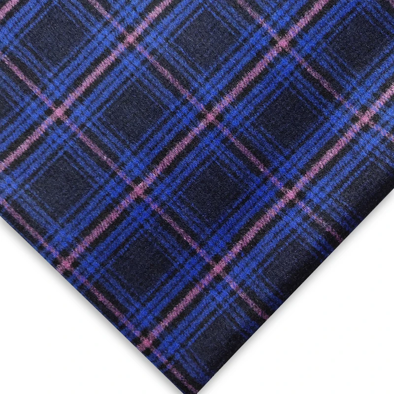 
New listing Yarn-dyed Fashion tweed woolen fabric checked style hot sale overcoat fabric 