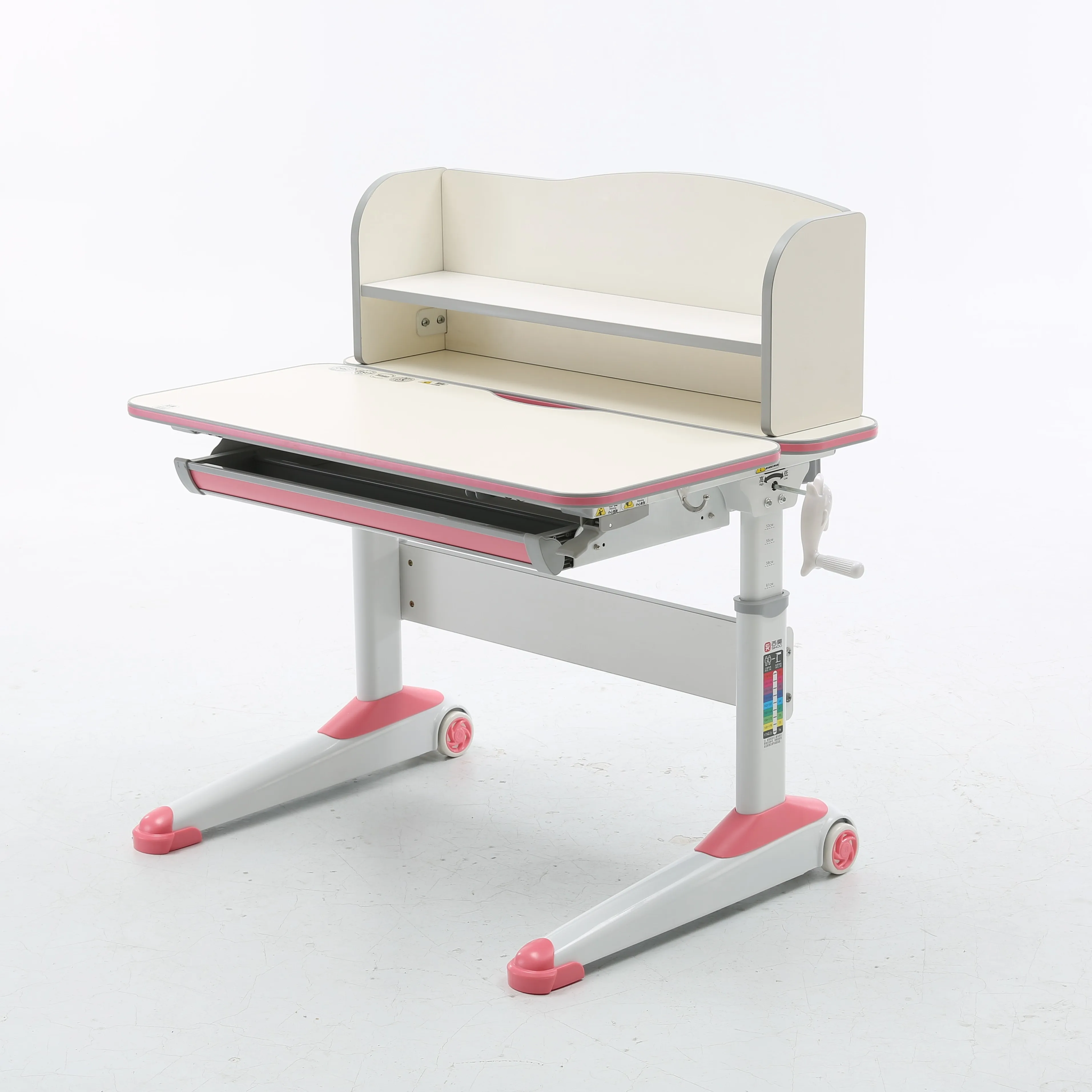 
Sihoo Ergonomic kids study desk with double book shelves 