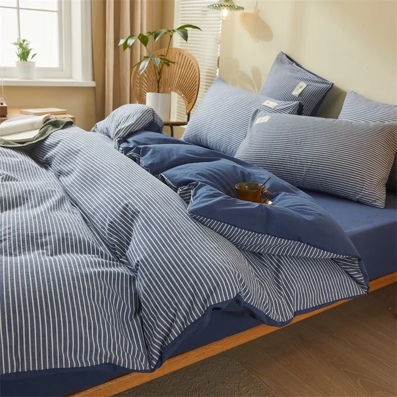 Factory High Quality 100% Cotton Bed Sheet Cotton Bedding Set Bedsheets Sets Duvet Bedding Set