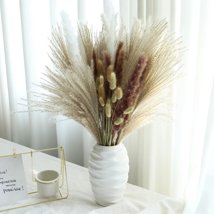 GHC-071 свадебные принадлежности декора сушенный цветочный букет декоративные искусственные сухие цветы небольшой pampass пампасной травы