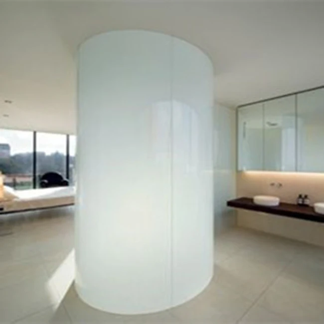 High quality 6mm 8mm 10mm 12mm tempered   ultra clear safety  frosted curved glass windows