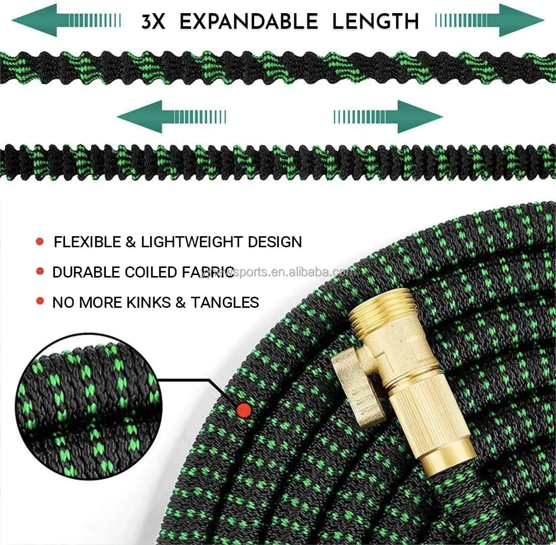 New design Magic Garden Telescopic Water Pipe Retractable Garden Watering Car Wash Hose Brass