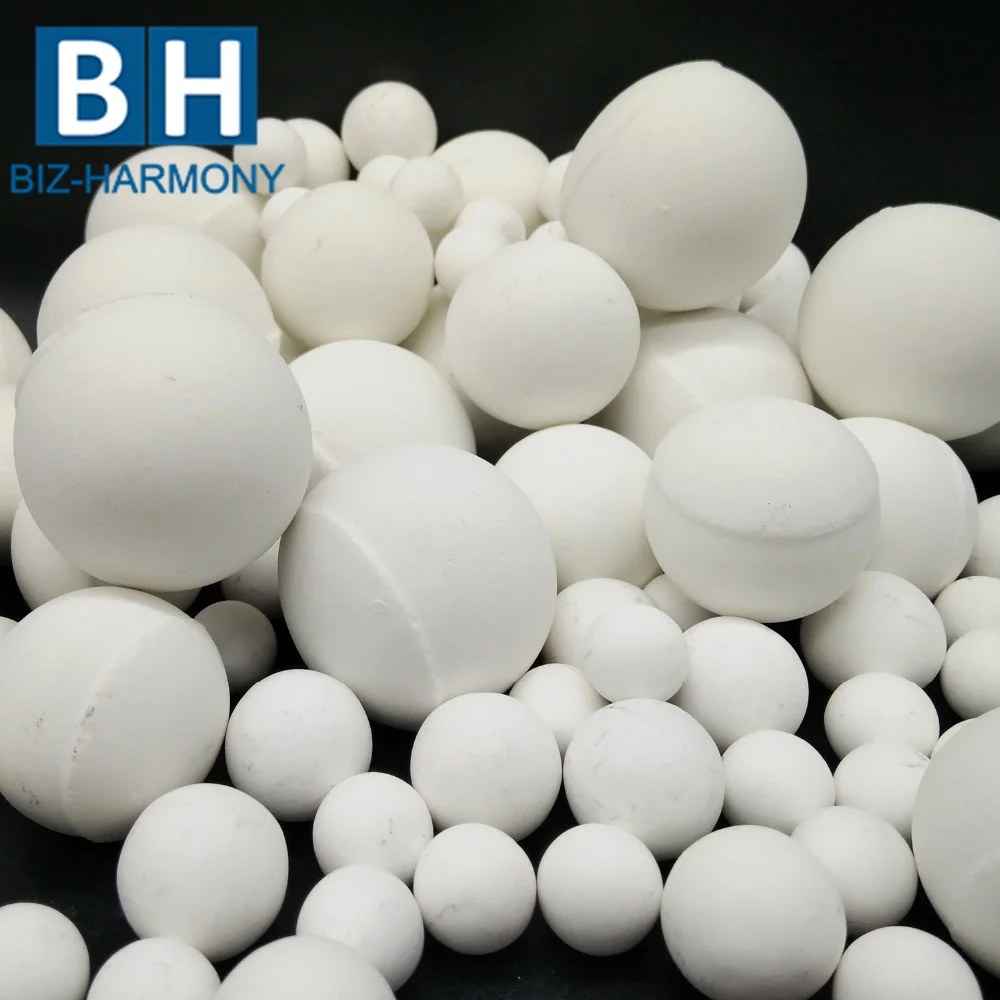 
High density 17-19% Al2O3 inert alumina ceramic ball 3mm 6mm 10mm support media grinding balls 