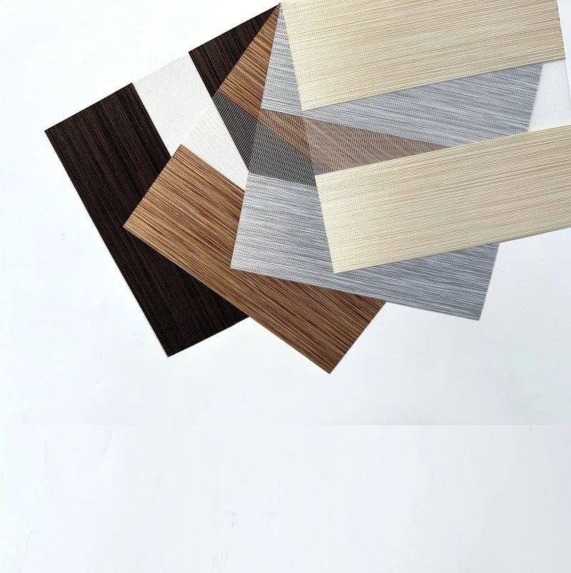 Двухслойные роликовые прозрачные затемненные тканевые светофильтры для уединения для дневного и ночного Зебра-ролика, оконные затенения, Заводская ткань